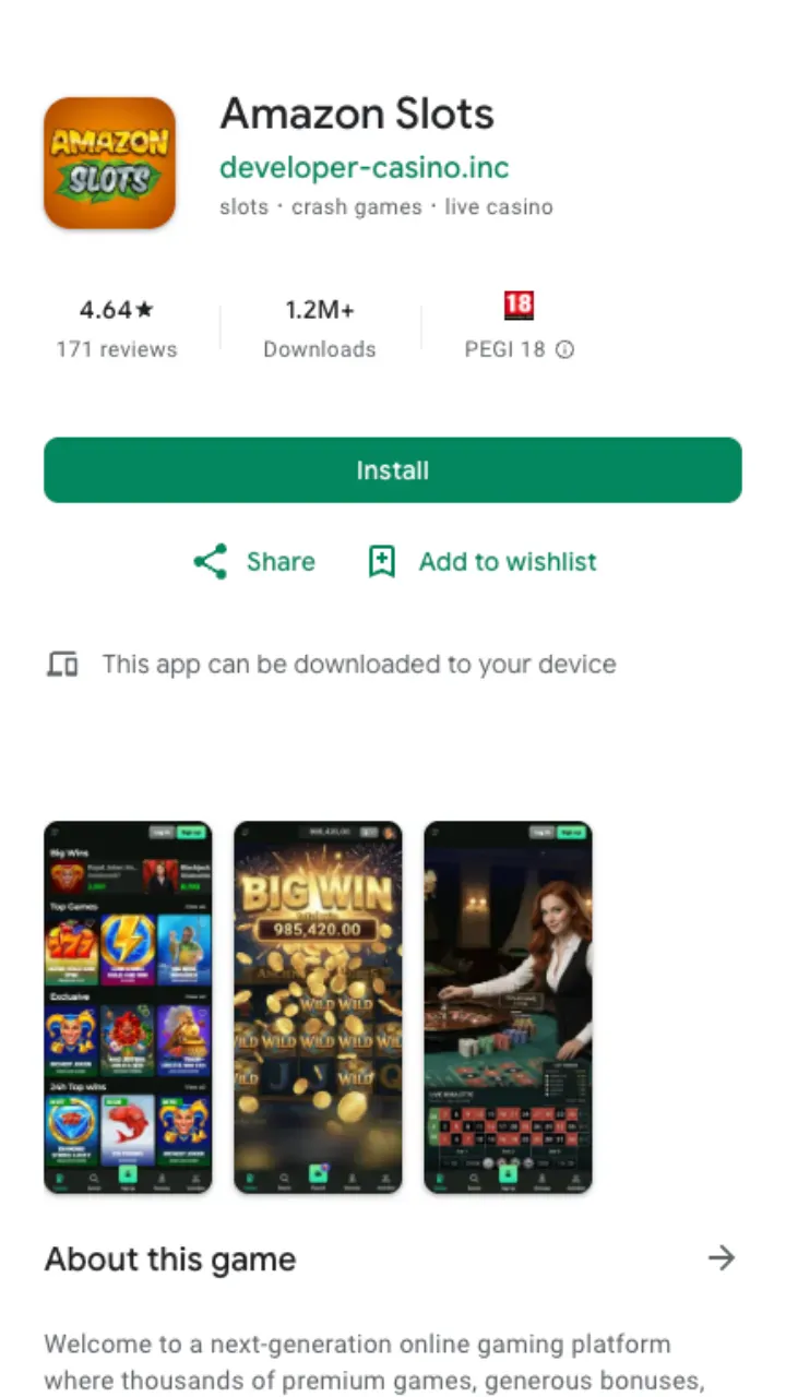 amazon casino app